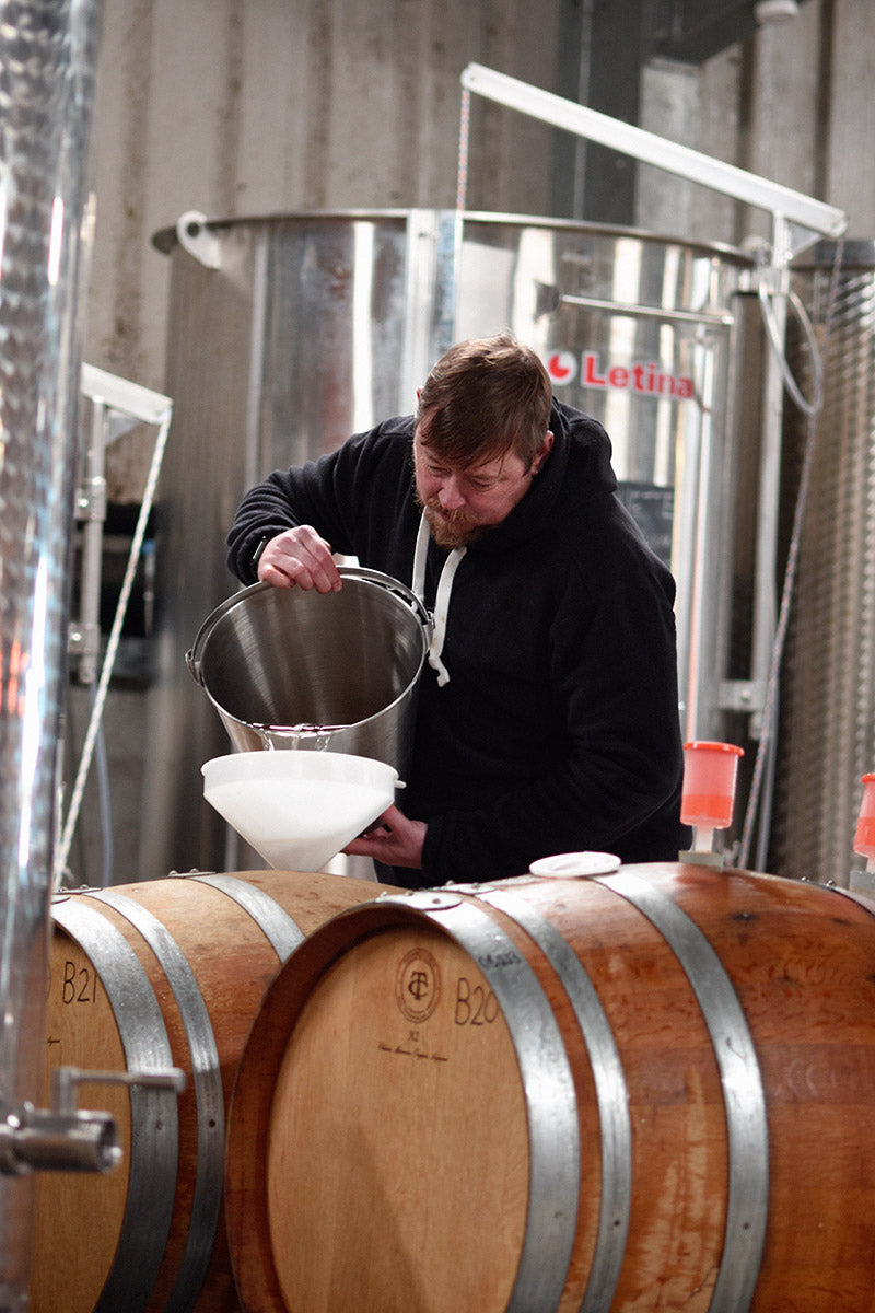 Adrian filling barrels